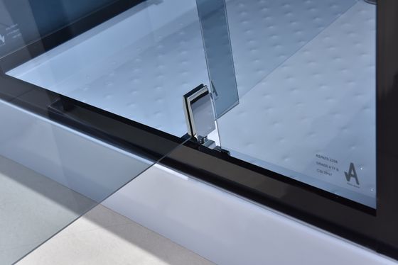 कॉर्नर स्लाइडिंग ग्लास शावर एनक्लोजर 1000 × 1000 × 2150 मिमी