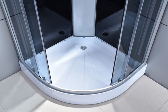 घुमावदार कॉर्नर 4 मिमी बाथरूम शावर क्यूबिकल स्लाइडिंग ओपन