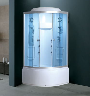 स्वनिर्धारित ग्लास डोर व्हर्लपूल स्टीम शावर केबिन फ़िट बाथरूम