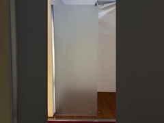 कार्यालय भवन के लिए स्पष्ट कस्टम निर्मित 8 मिमी ग्लास शॉवर संलग्नक