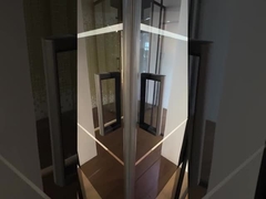 5/6 मिमी काली ब्लॉक ग्लास स्क्वायर अल्युमिनियम ब्लैक फ्रेम के साथ शॉवर संलग्नक